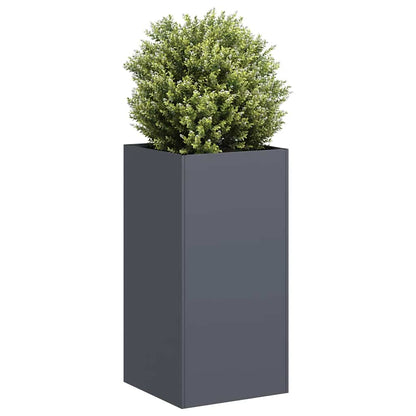 Vaso/floreira 40x40x80 cm aço laminado a frio antracite
