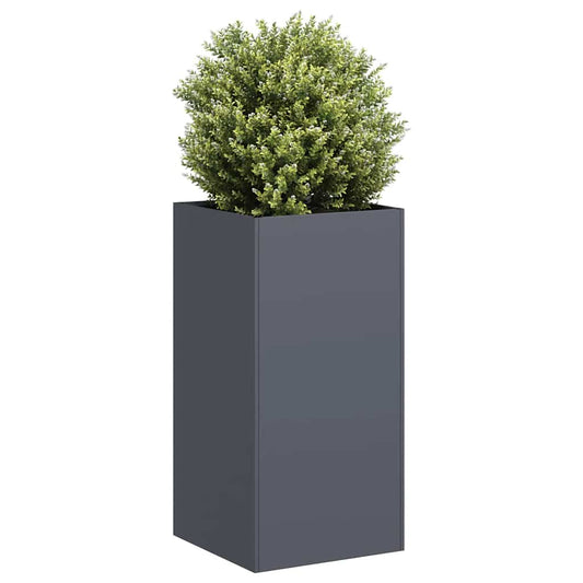 Vaso/floreira 40x40x80 cm aço laminado a frio antracite