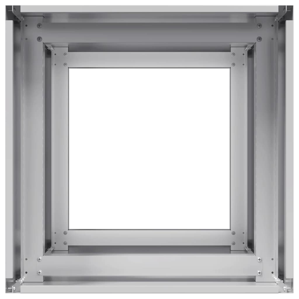 Planter 40x40x80 cm aço galvanizado