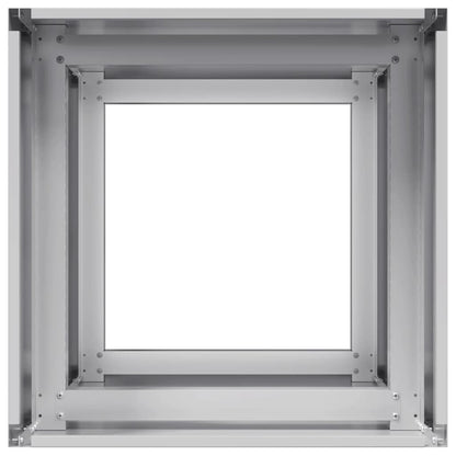 Planter 40x40x80 cm aço galvanizado