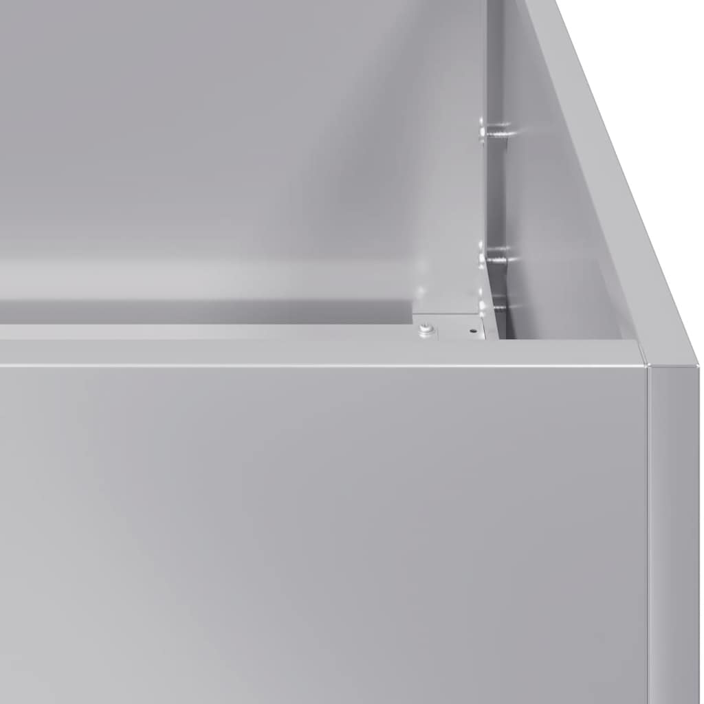 Planter 40x40x80 cm aço galvanizado