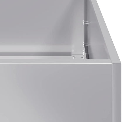 Planter 40x40x80 cm aço galvanizado