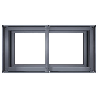 Vaso/floreira 80x40x80 cm aço laminado a frio antracite