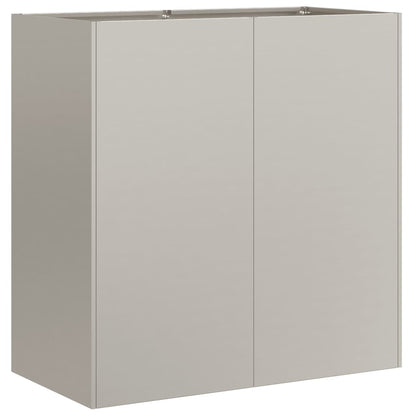 Floreira enferrujada 80x40x80 cm aço resistente