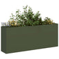 Vaso floreira 200x40x80 cm aço laminado a frio verde