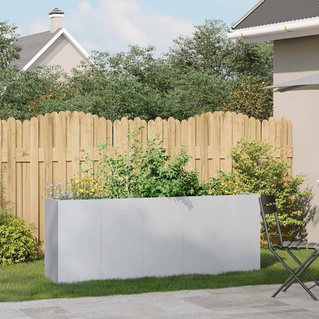 Planter 200x40x80 cm aço galvanizado