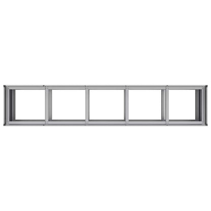 Planter 200x40x80 cm aço galvanizado