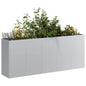 Planter 200x40x80 cm aço galvanizado