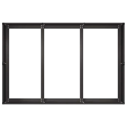 Vaso floreira 120x80x40 cm aço preto