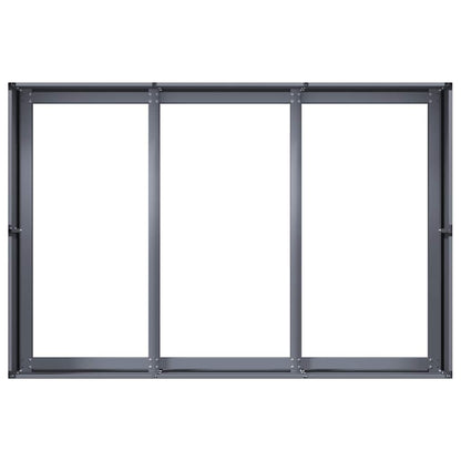 Vaso/floreira 120x80x40 cm aço antracite