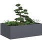 Vaso/floreira 120x80x40 cm aço antracite