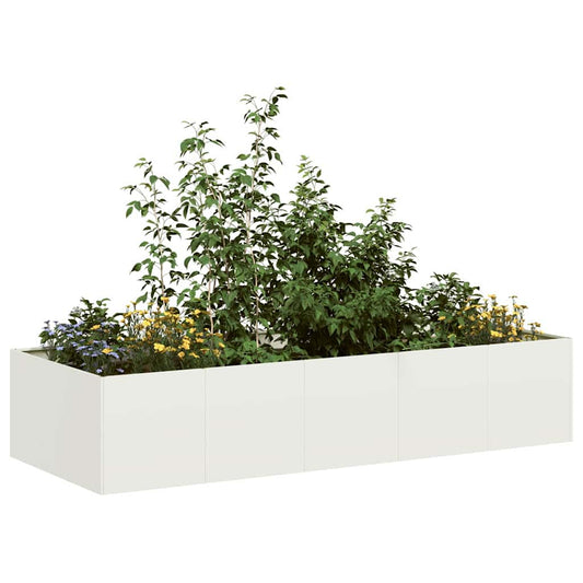 Vaso/floreira 200x80x40 cm aço preto