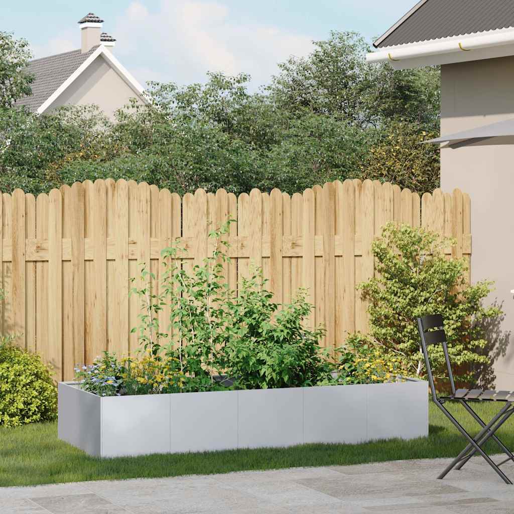 Planter 200x80x40 cm aço galvanizado