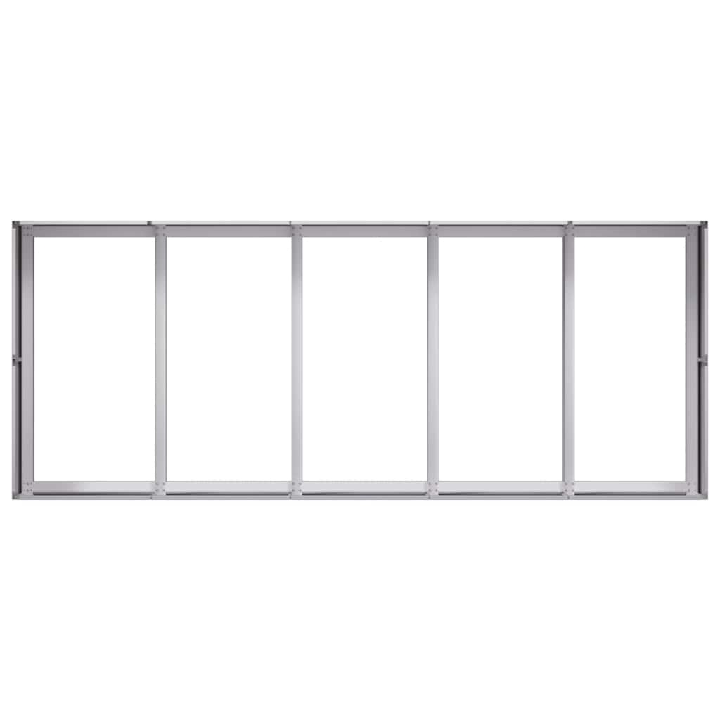 Planter 200x80x40 cm aço galvanizado