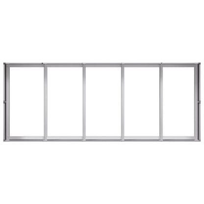 Planter 200x80x40 cm aço galvanizado