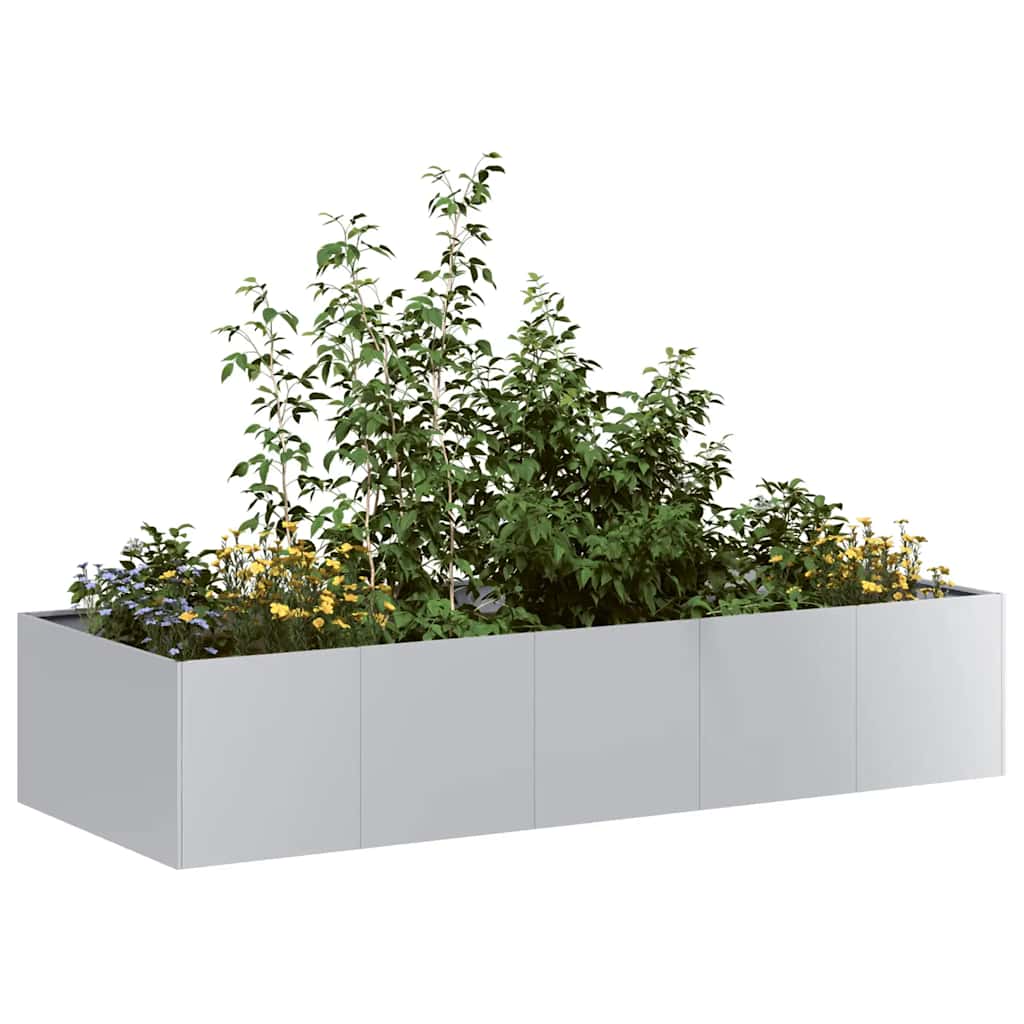 Planter 200x80x40 cm aço galvanizado