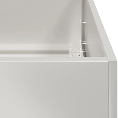 Vaso/floreira 280x80x40 cm aço inoxidável