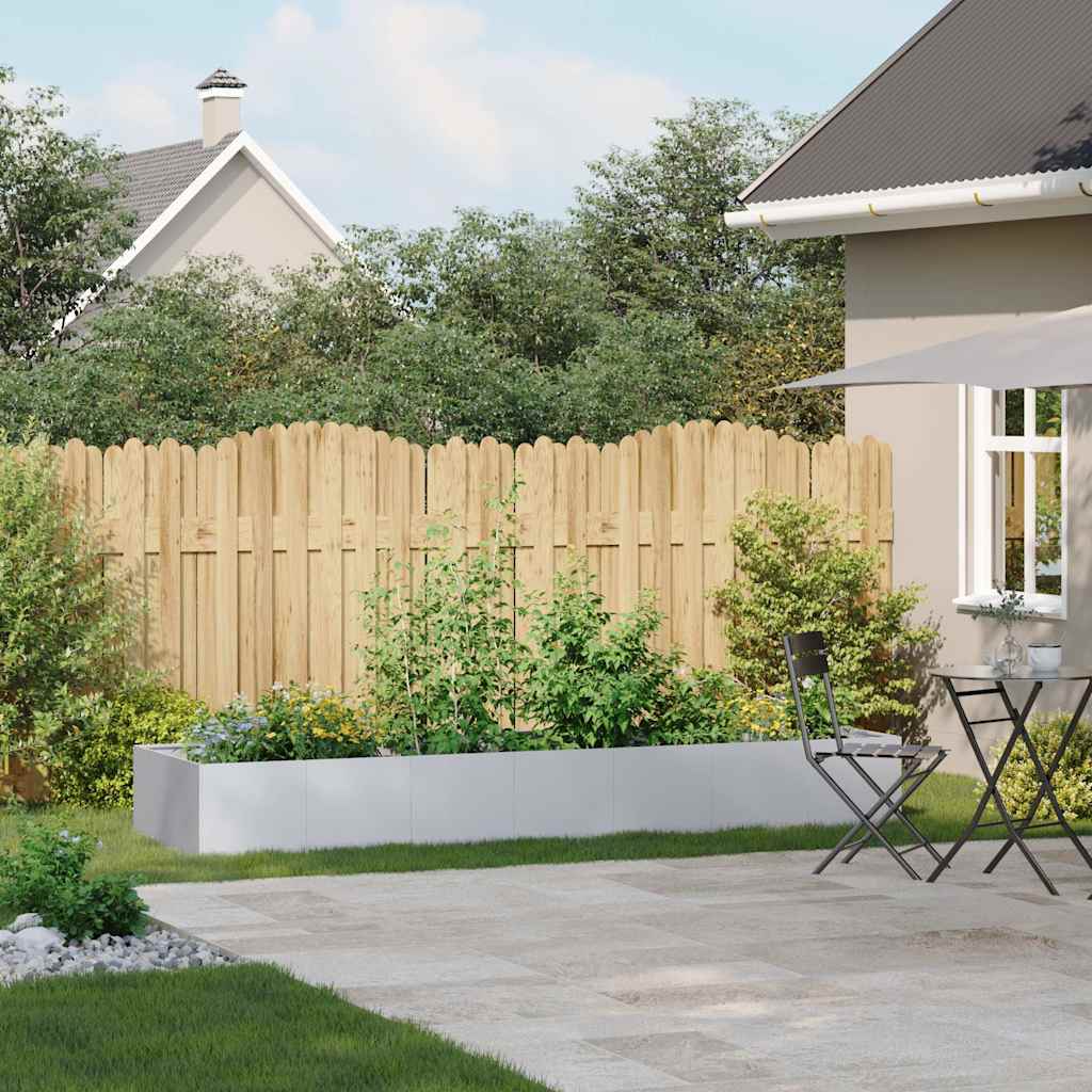 Vaso/floreira 280x80x40 cm aço galvanizado