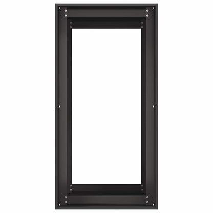 Vaso floreira 40x80x80 cm aço preto