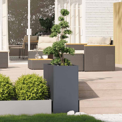 Vaso floreira 40x80x80 cm aço antracite