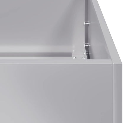 Planter 40x80x80 cm aço galvanizado