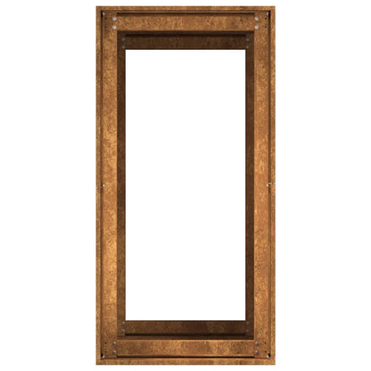 Floreira enferrujada 40x80x80 cm aço resistente