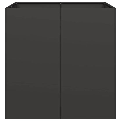 Vaso floreira 80x80x80 cm aço preto