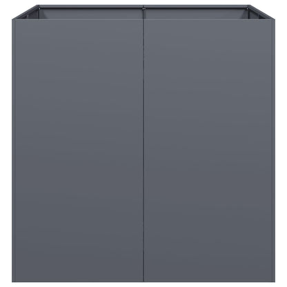 Vaso floreira 80x80x80 cm aço antracite