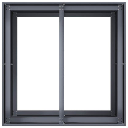 Vaso floreira 80x80x80 cm aço antracite