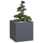 Vaso floreira 80x80x80 cm aço antracite