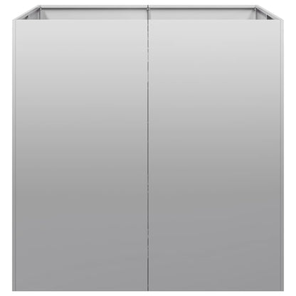 Planter 80x80x80 cm aço galvanizado