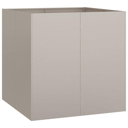 Floreira enferrujada 80x80x80 cm aço resistente