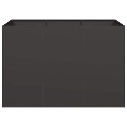 Vaso floreira 120x80x80 cm aço preto