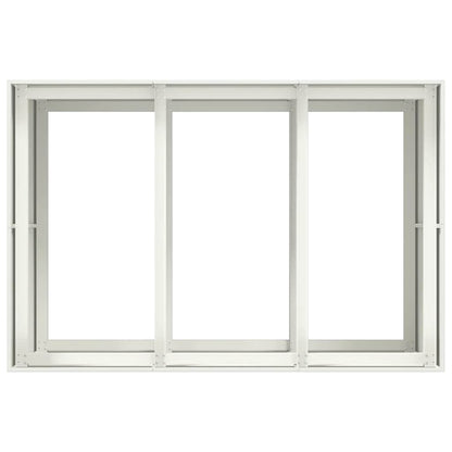 Vaso floreira 120x80x80 cm aço branco