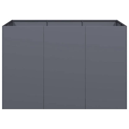 Vaso floreira 120x80x80 cm aço antracite