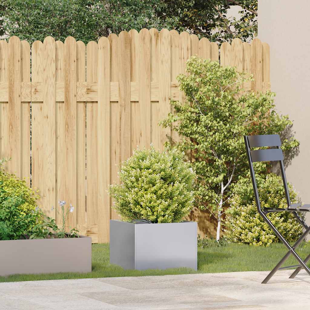 Vaso/floreira 40x40x30 cm aço galvanizado