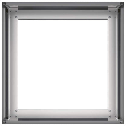 Vaso/floreira 40x40x30 cm aço galvanizado