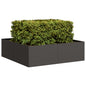 Vaso/floreira 100x100x30 cm aço preto