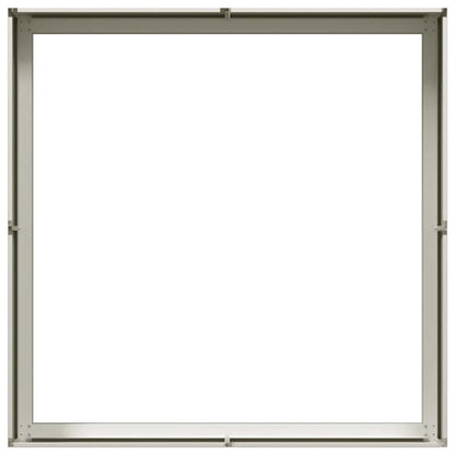 Vaso/floreira 100x100x30 cm aço branco