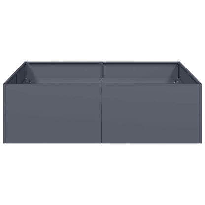 Vaso/floreira 100x100x30 cm aço antracite