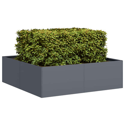 Vaso/floreira 100x100x30 cm aço antracite