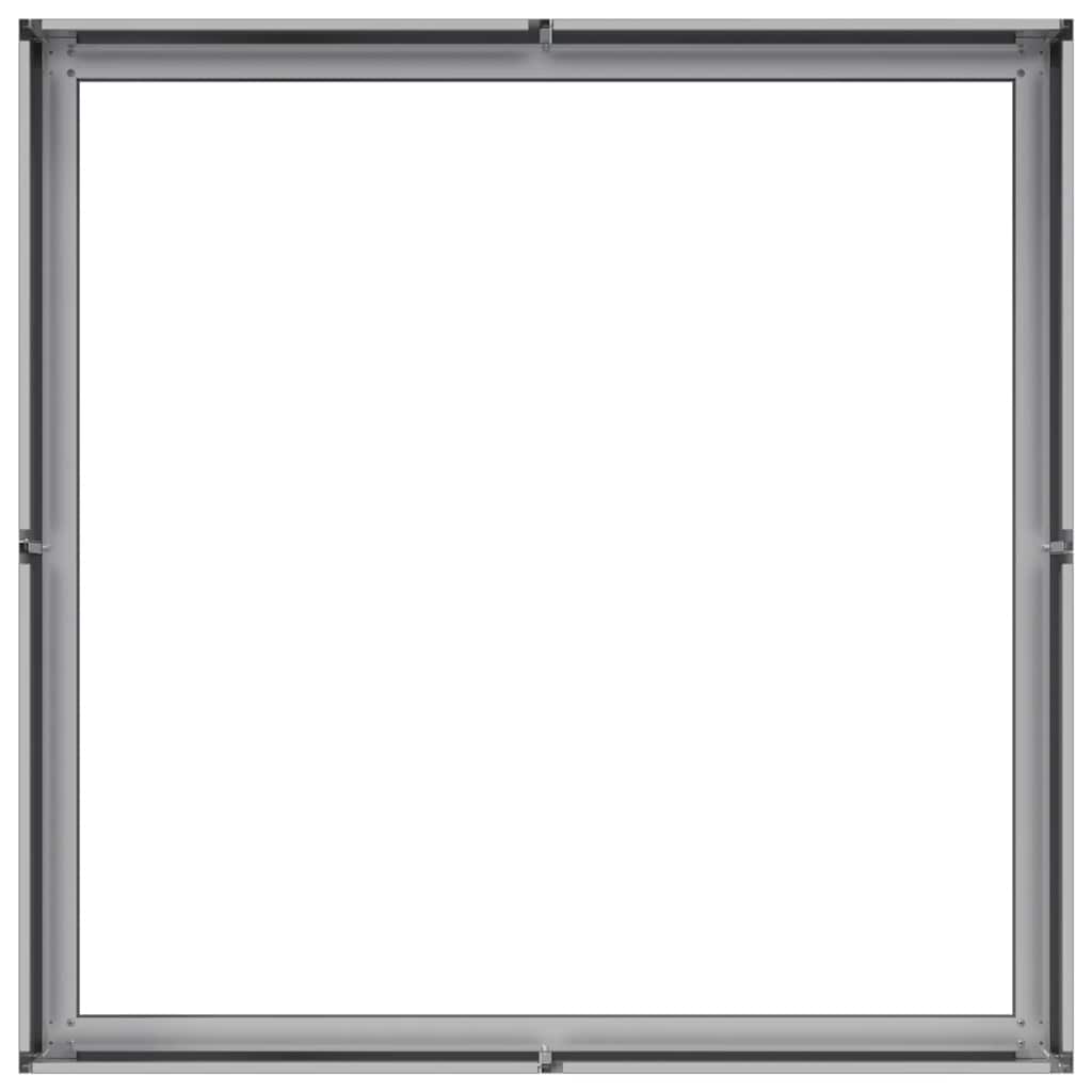 Vaso/floreira 100x100x30 cm aço galvanizado