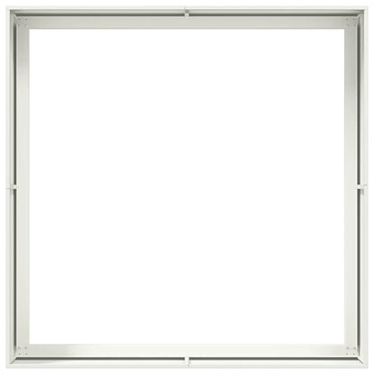 Vaso floreira 100x100x40 cm aço branco