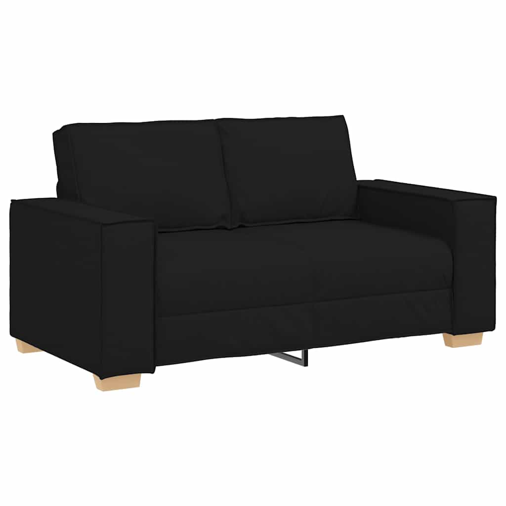 Conjunto de Sofás 3 pcs Preto 220 x 78 x 84 cm tecido