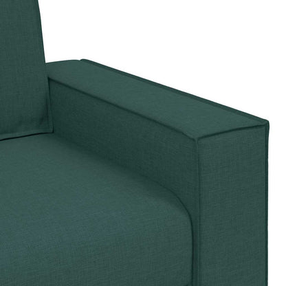 Conjunto de Sofás 3 pcs Verde Escuro 220 x 78 x 84 cm tecido
