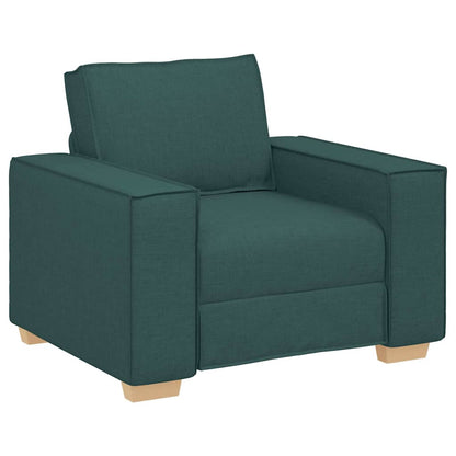 Conjunto de Sofás 3 pcs Verde Escuro 220 x 78 x 84 cm tecido