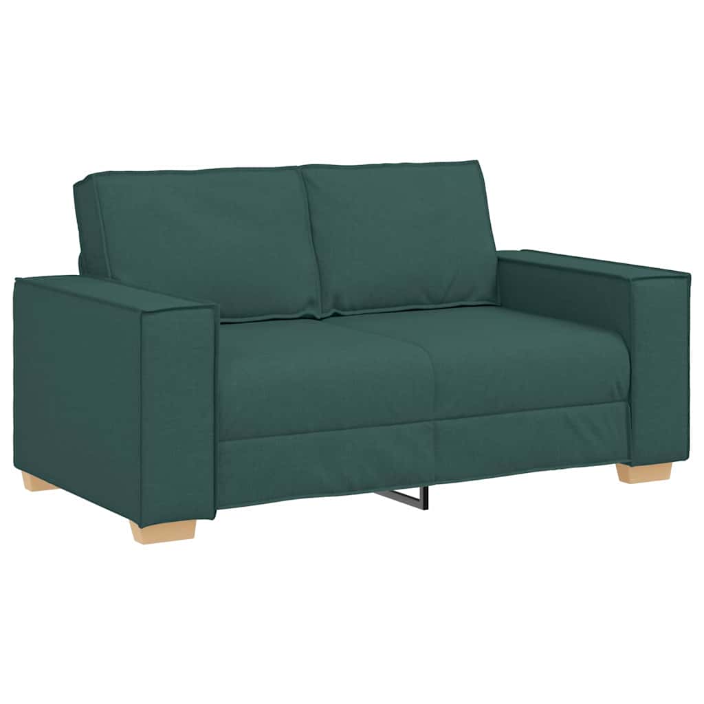 Conjunto de Sofás 3 pcs Verde Escuro 220 x 78 x 84 cm tecido