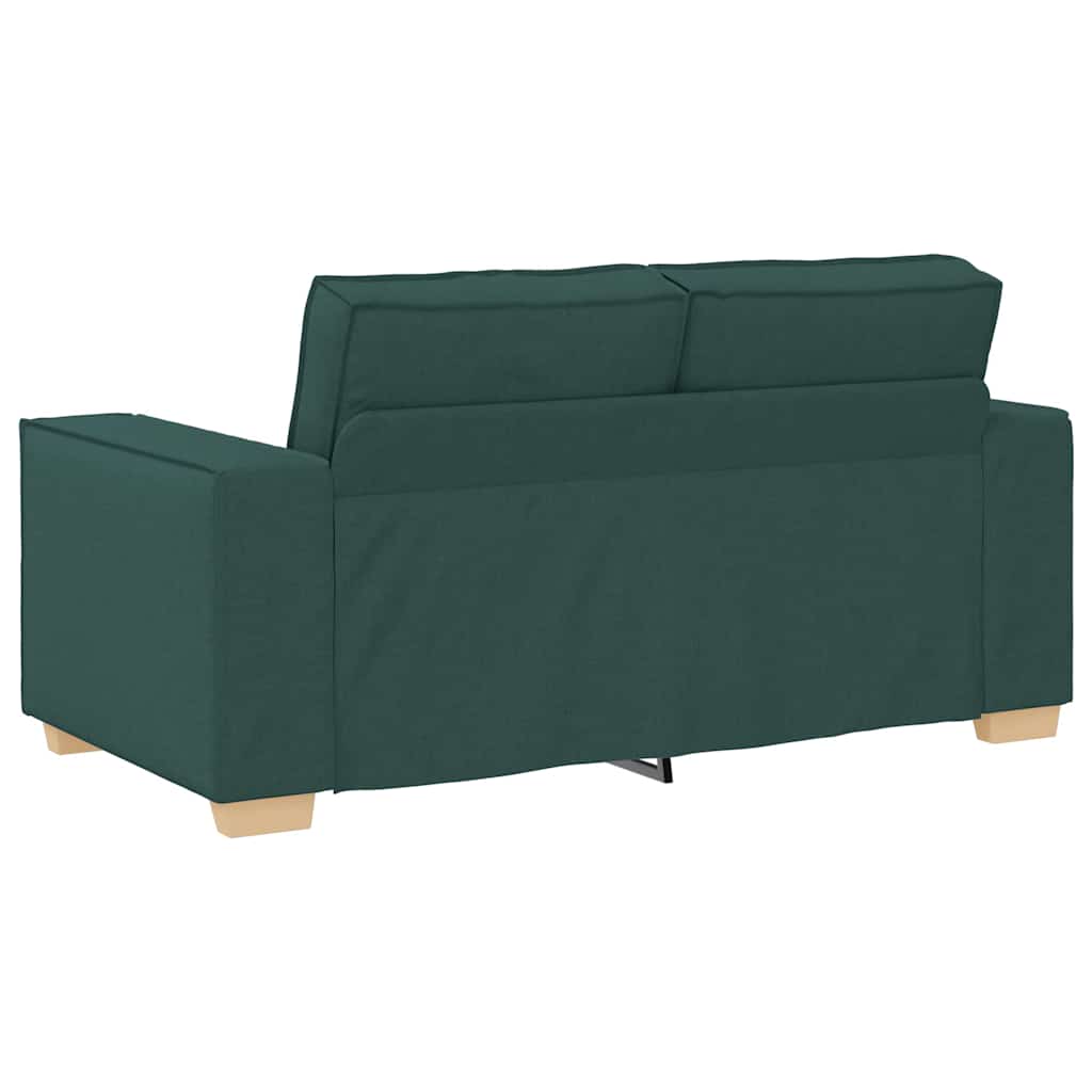 Conjunto de Sofás 3 pcs Verde Escuro 220 x 78 x 84 cm tecido