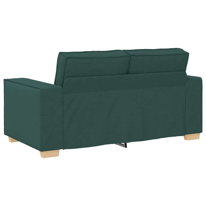 Conjunto de Sofás 3 pcs Verde Escuro 220 x 78 x 84 cm tecido