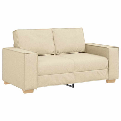 Conjunto de Sofás 3 pcs Creme 220 x 78 x 84 cm tecido